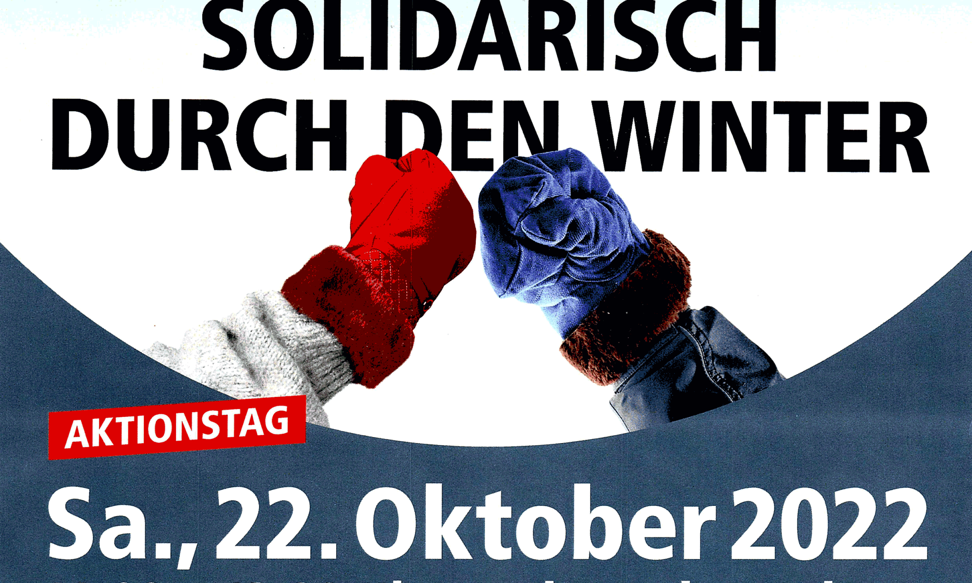 Solidarisch durch den Winter – Aktionstag: Samstag, 22. Oktober 2022, 11:00–13:30 Uhr, Rathausplatz Witten